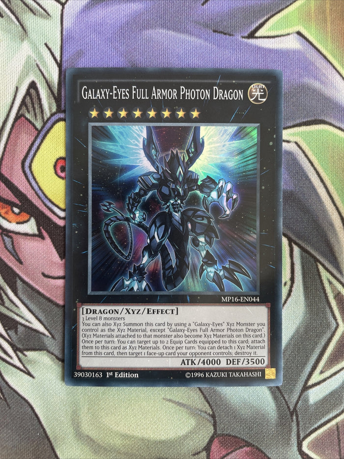 MP16-EN044 Galaxy-Eyes Full Armor Photon Dragon Super Unl Ed  NM Yugioh Card