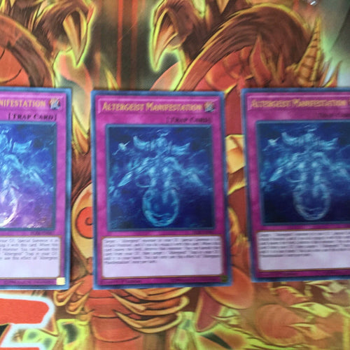 BLRR-EN067 YUGIOH CARD - 3 X ALTERGEIST MANIFESTATION ULTRA -
