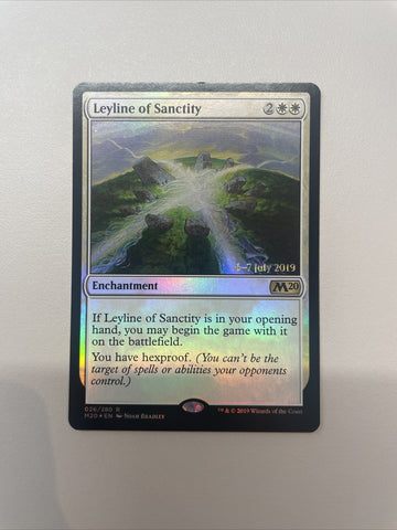 Leyline Of Sanctity - Magic 2020 Prerelease FOIL Excellent Magic MTG