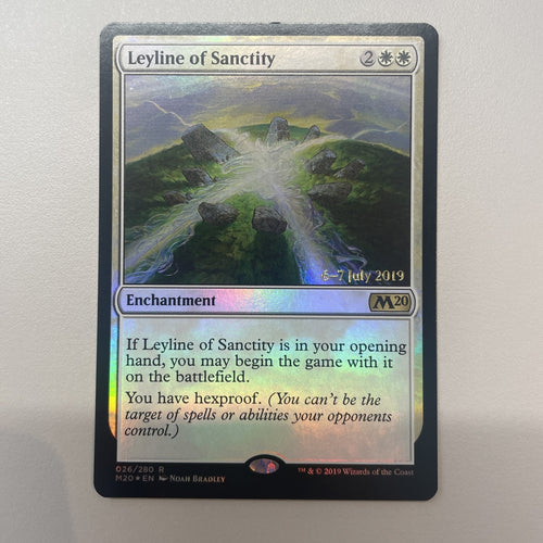 Leyline Of Sanctity - Magic 2020 Prerelease FOIL Excellent Magic MTG