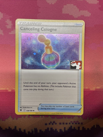 Pokemon Card Canceling Cologne Cosmo Holo Prize Pack 136/189 Near Mint