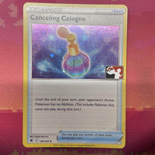 Pokemon Card Canceling Cologne Cosmo Holo Prize Pack 136/189 Near Mint