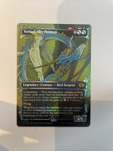 Yorion, Sky Nomad - Multiverse Legends FOIL Borderless  Excellent Magic MTG