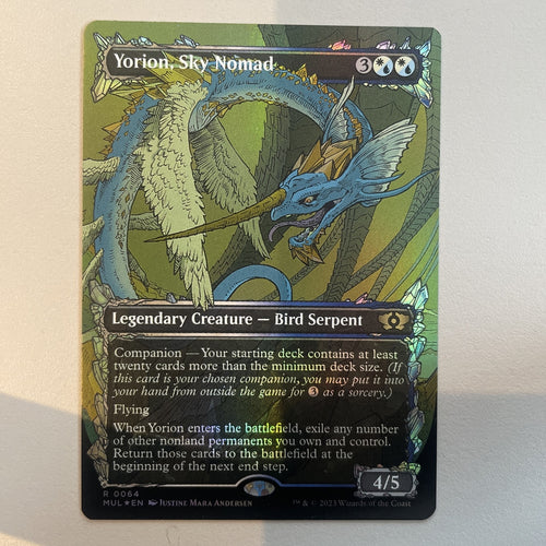 Yorion, Sky Nomad - Multiverse Legends FOIL Borderless  Excellent Magic MTG