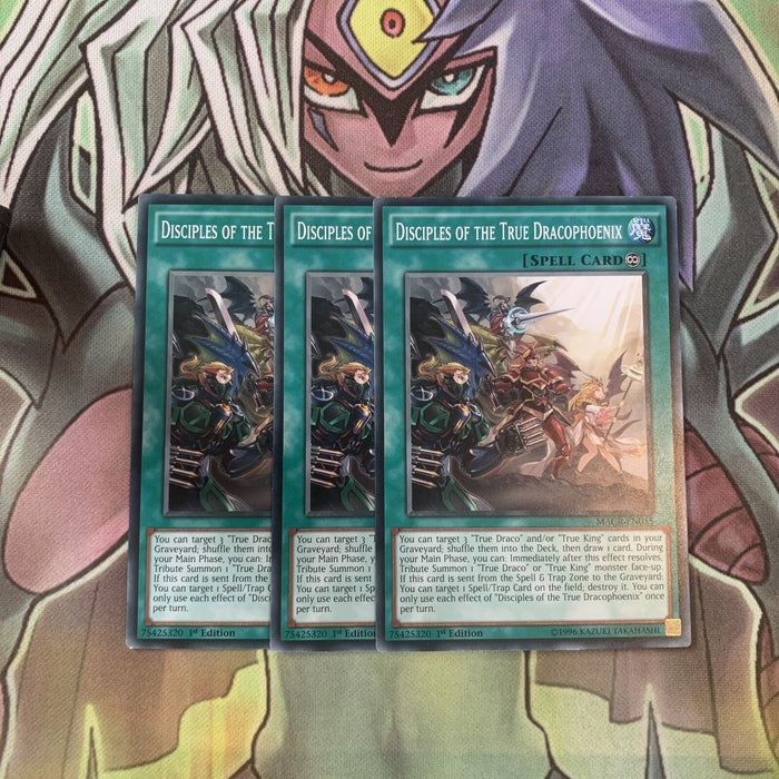 MACR-EN055 x3 Disciples of the True Dracophoenix Common Excellent Cond Yugioh