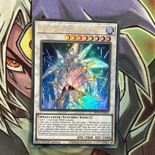 BLVO-EN043 Windwitch - Diamond Bell Ultra Rare 1st Edition NM Yugioh Card