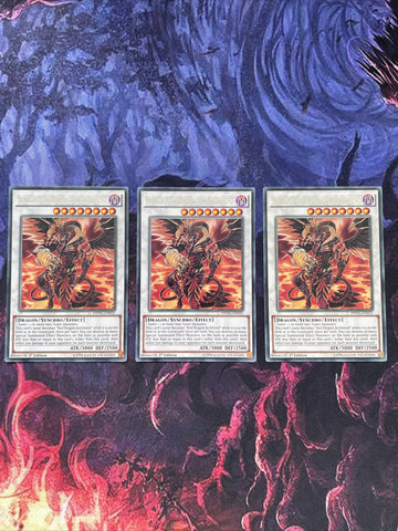 DPDG-EN031 x3 Scarlight Red Dragon Archfiend Rare 1st Edition X3 PLAYSET Yugioh