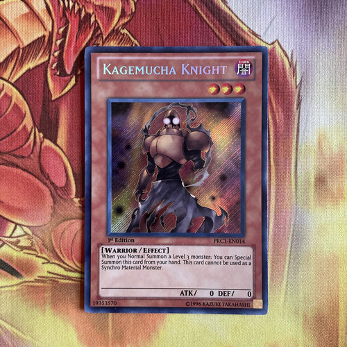 PRC1-EN014 Kagemucha Knight 1st Edition Secret Rare Yugioh Card