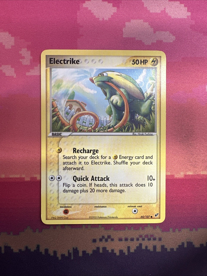 Pokemon Card Electrike EX Deoxys Common 60/107 Near Mint