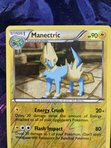 Pokemon Card Manectric Dragons Exalted Reverse Holo Rare 43/124 NM Condition (back)