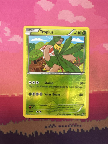 Pokemon Card Tropius Roaring Skies Reverse Holo 12/108 Near Mint