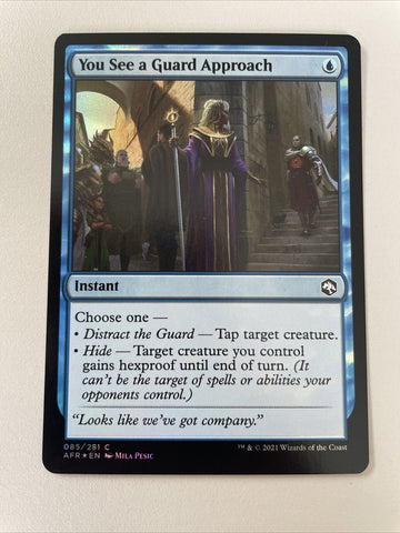You See A Guard Approach FOIL - Adventures in The Forgotten Realms Magic MTG