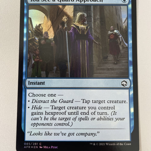 You See A Guard Approach FOIL - Adventures in The Forgotten Realms Magic MTG