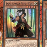 PHRA-EN014 3 x Dual Avatar Fists - Yuhi - 1st Edition - Super Rare YuGiOh NEW
