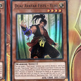 PHRA-EN014 3 x Dual Avatar Fists - Yuhi - 1st Edition - Super Rare YuGiOh NEW