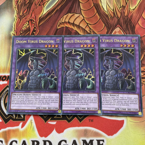 LCKC-EN064 x3 DOOM VIRUS DRAGON YUGIOH CARDS