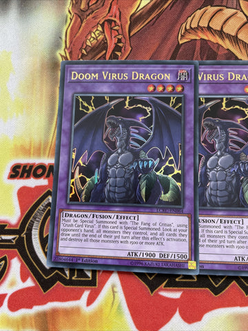LCKC-EN064 x3 DOOM VIRUS DRAGON YUGIOH CARDS (back)