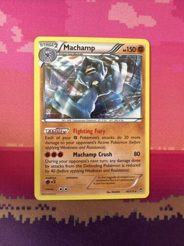 Pokemon Card Machamp Furious Fists Holo Rare 46/111 NM