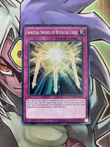 MVP1-ENS31 Spiritual Swords of Revealing Light Secret Rare 1st Edition NM Yugioh