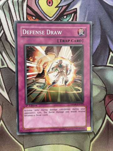 DP08-EN023 Defense Draw Common 1st Edition NM Yugioh Card