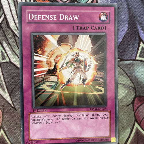 DP08-EN023 Defense Draw Common 1st Edition NM Yugioh Card
