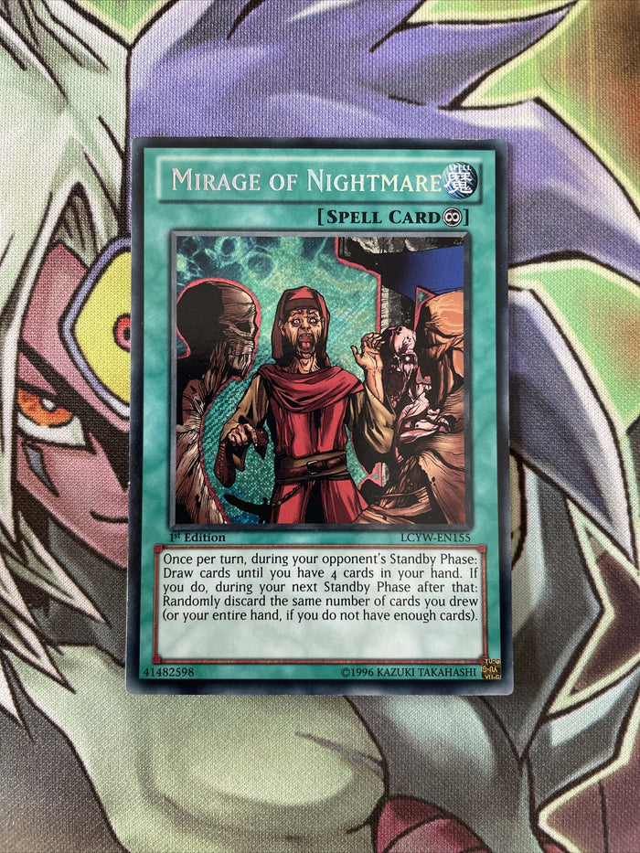 LCYW-EN155 Mirage Of Nightmare Secret Rare 1st Edition VLP Yugioh Card
