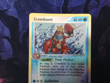 Pokemon Card Crawdaunt EX Dragon Reverse Holo Rare 3/97 NM/VLP (back)