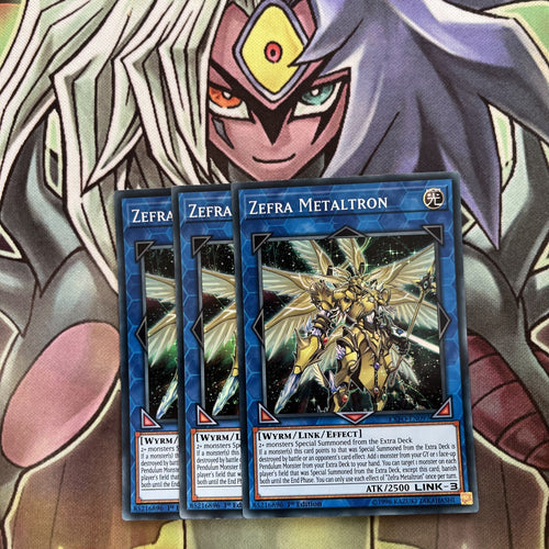 EXFO-EN097 x3 Zefra Metaltron Super Rare Excellent Condition Yugioh