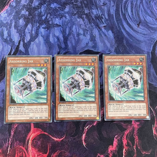GAOV-EN037 x3 Absorbing Jar Silver Rare Yugioh Card