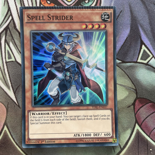 TDIL-EN037 Spell Strider Super Rare 1st Edition NM Yugioh CRIMPED