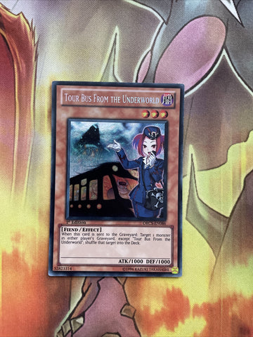 ORCS-EN086 Tour Bus from the Underworld Secret Rare Yugioh Card 1st Edition LP