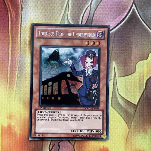 ORCS-EN086 Tour Bus from the Underworld Secret Rare Yugioh Card 1st Edition LP