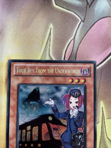 ORCS-EN086 Tour Bus from the Underworld Secret Rare Yugioh Card 1st Edition LP (back)
