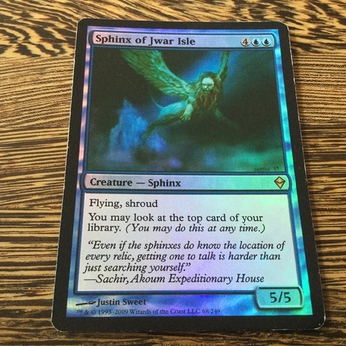 Sphinx of Jwar Isle Foil - Zendikar Excellent Magic MTG