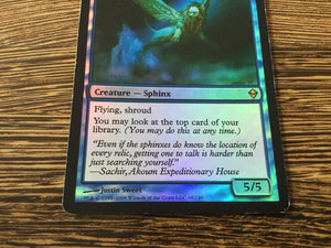 Sphinx of Jwar Isle Foil - Zendikar Excellent Magic MTG (back)