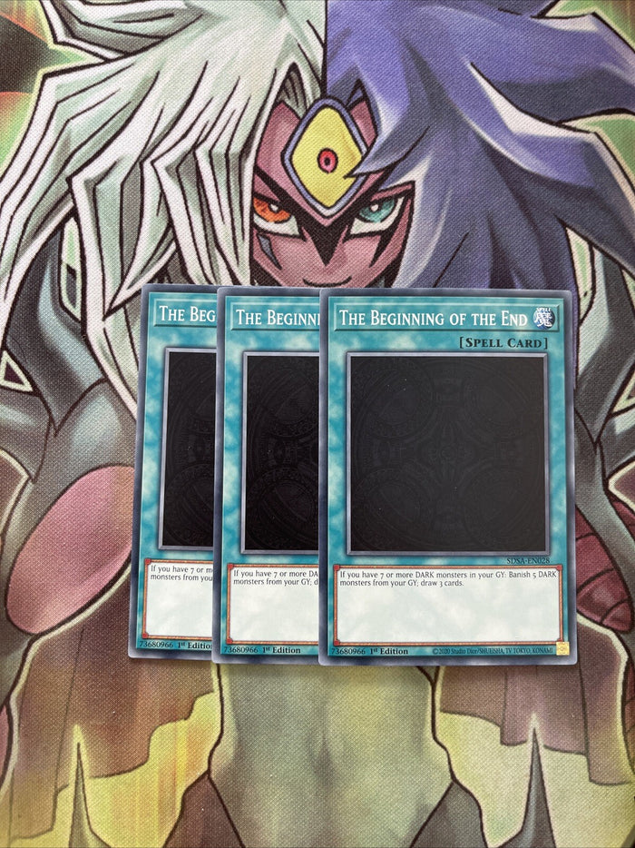 SDSA-EN028 x3 The Beginning of the End Common Excellent Condition Yugioh