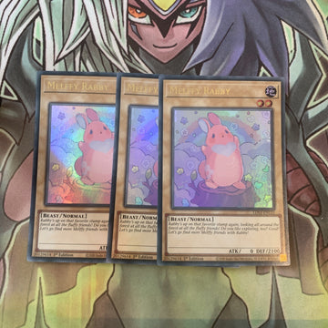 LDS1-EN121 x3 Melffy Rabby Ultra Rare Excellent Condition Yugioh