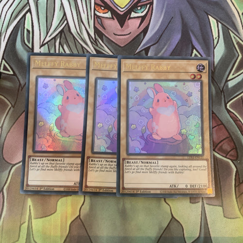 LDS1-EN121 x3 Melffy Rabby Ultra Rare Excellent Condition Yugioh