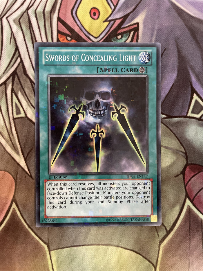 BP02-EN147 Swords Of Concealing Light Mosaic 1st Edition NM Yugioh