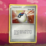 Pokemon Card Great Ball EX FireRed LeafGreen Reverse Holo 92/112 Light Play