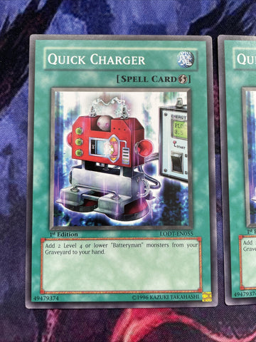 LODT-EN055 Yugioh 3x Quick Charger (Mixed) (back)