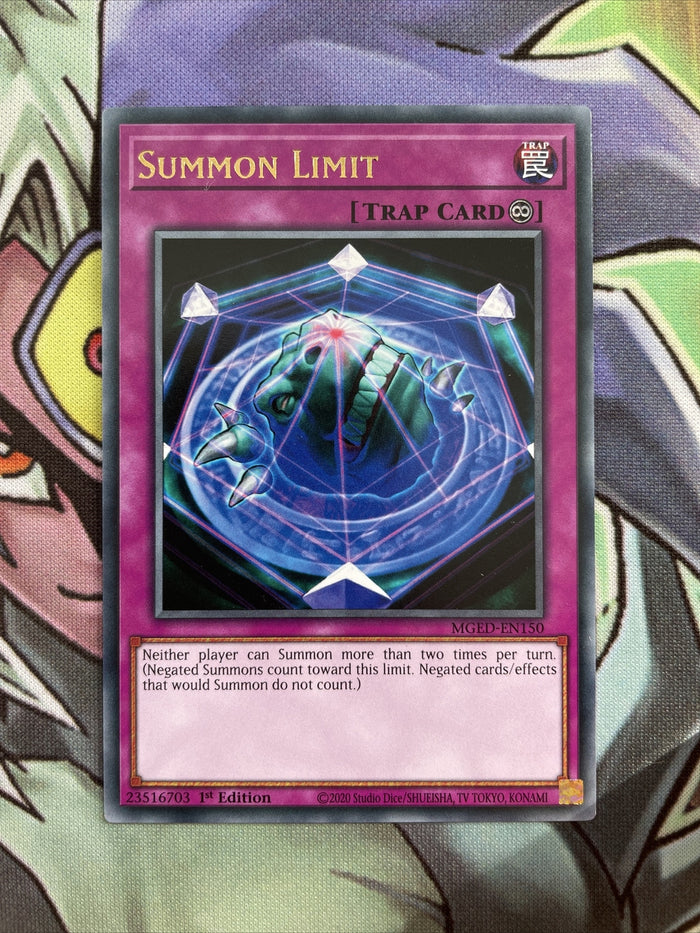 MGED-EN150 Summon Limit Rare 1st Edition Near Mint Condition Yugioh Ca