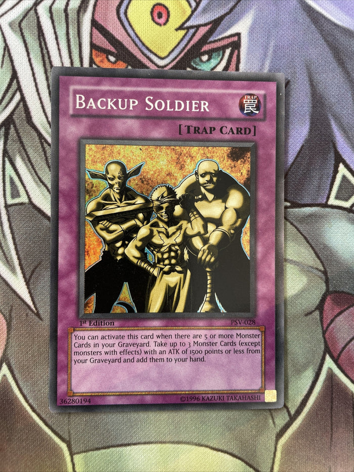 PSV-028 Backup Soldier - Super Rare - 1st Edition NM Yugioh Card