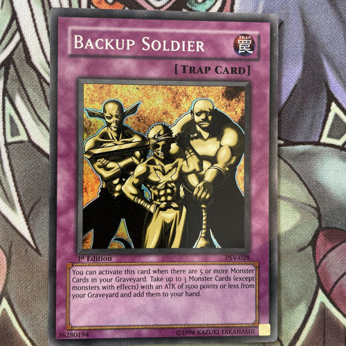 PSV-028 Backup Soldier - Super Rare - 1st Edition NM Yugioh Card