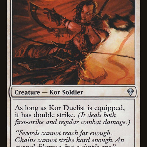 Kor Duelist - Zendikar Excellent Magic MTG