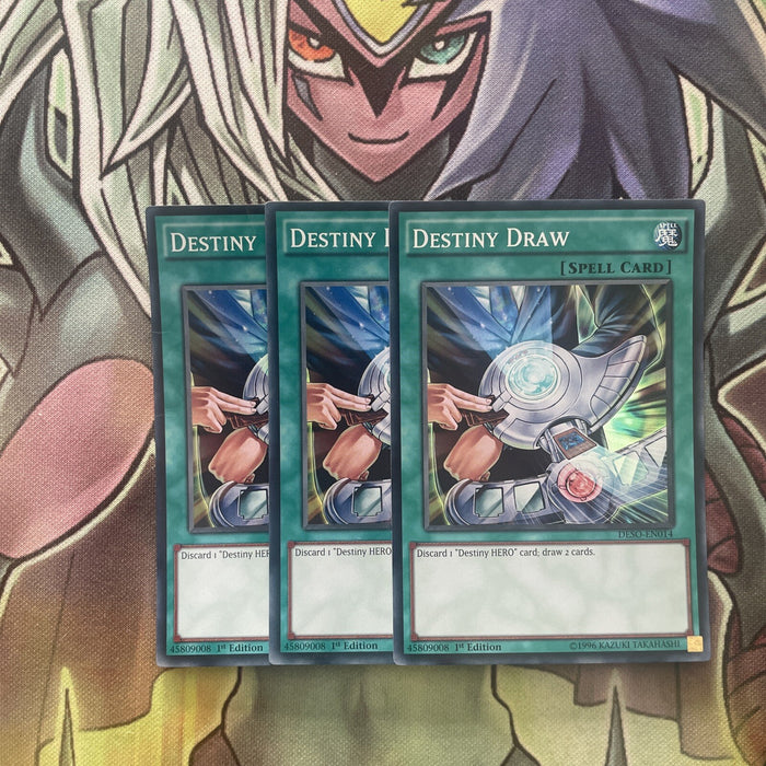 DESO-EN014 x3 Destiny Draw Super Rare Excellent Condition Yugioh