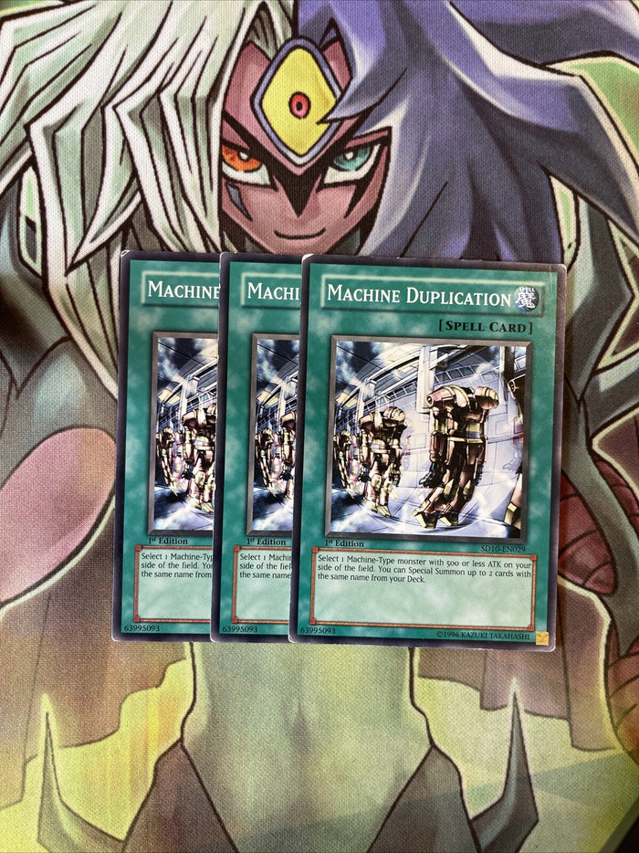 SD10-EN029 x3 Machine Duplication Common Excellent Condition Yugioh