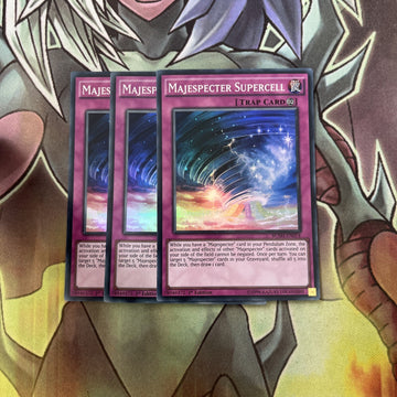 BOSH-EN074 x3 Majespecter Supercell Super Rare Excellent Condition Yugioh