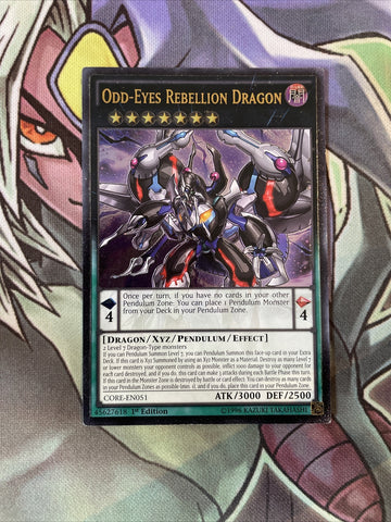 CORE-EN051 Odd-Eyes Rebellion Dragon Ultimate Rare 1st Edition NM Yugioh Card