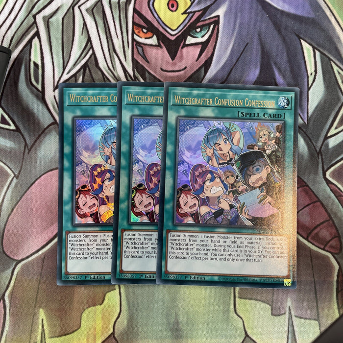 MAMA-EN021 x3 Witchcrafter Confusion Confession Ultra Excellent Condition Yugioh